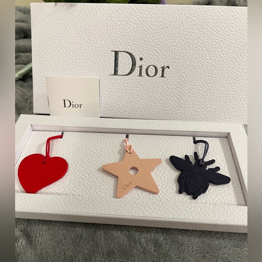 DIOR NIB leather CHARM accessories